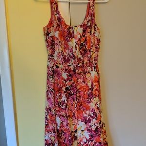 Fun floral fit and flare dress